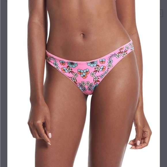 Maaji Rose Lemonade Flirt Thin Side Bikini Bottom reversible sz medium NWOT pink - Picture 10 of 11